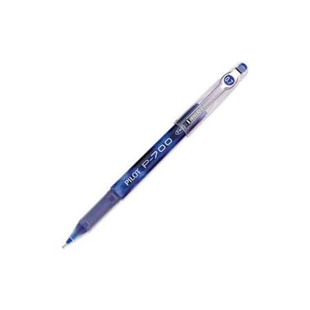 Pilot Pilot Precise P-700 Gel Rollerball Pen, Fine, 0.7mm, Blue Barrel/Ink, Dozen 38611
